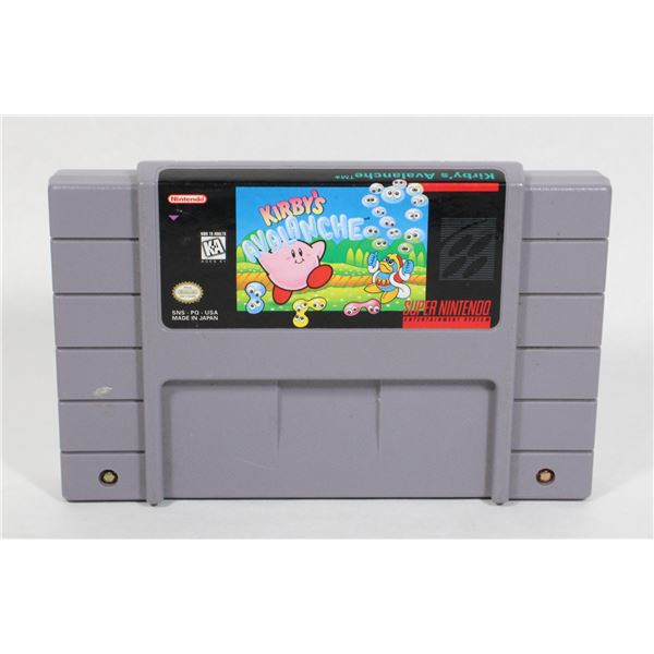 NINTENDO SNES KIRBYS AVALANCHE GREAT GAME
