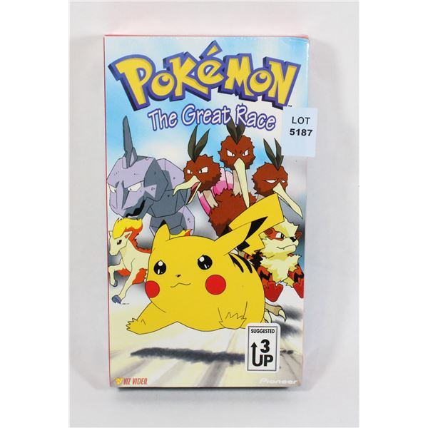 POKEMON NINTENDO VHS BRAND NEW GREAT RACE