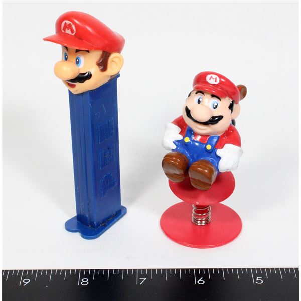 1989 NINTENDO MARIO SUCTION +PEZ RETRO VINTAGE