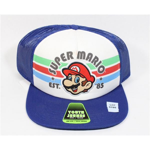 NEW SUPER MARIO BROS ADJUSTABLE OFFICIAL CAP