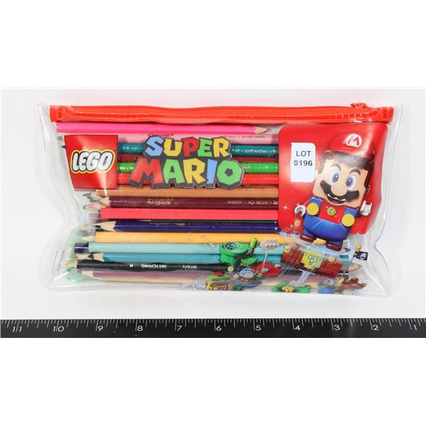NINTENDO LEGO MARIO PENICIL C ASE FULL