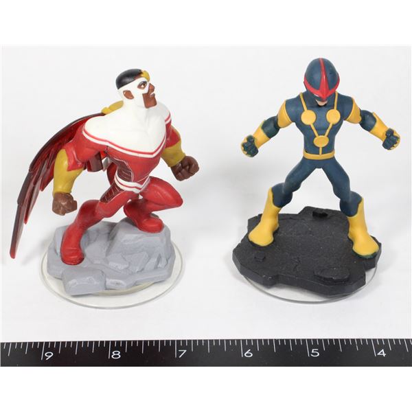 DISNEY INFINITY 2.0 FALCON +NOVA MARVEL FIGURES