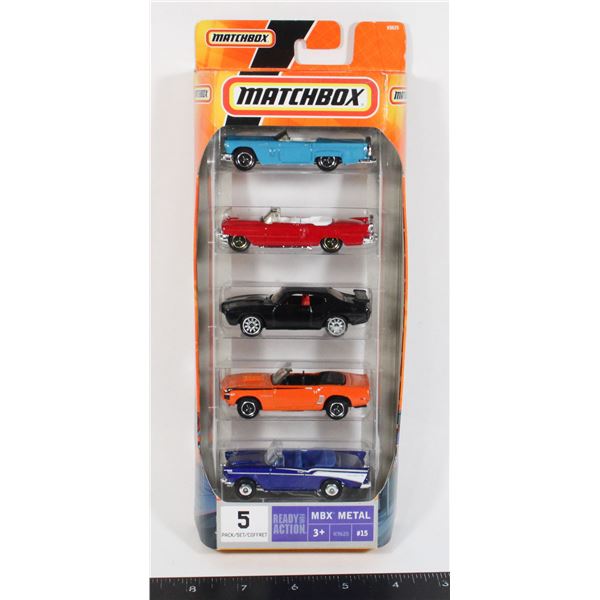 MATTEL MATCHBOX 5 PACK READY FOR ACTION MBX METAL