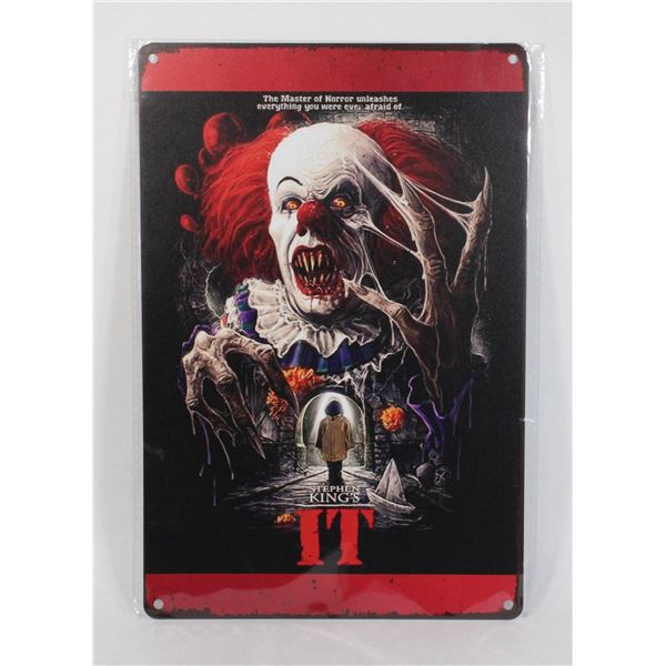 NEW STEPHEN KING'S IT THEME METAL SIGN