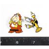 Image 1 : 2 NEW BEAUTY AND THE BEAST THEME LAPEL PINS