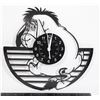 Image 1 : NEW EEYORE THEME VINYL ENGRAVED WALL CLOCK