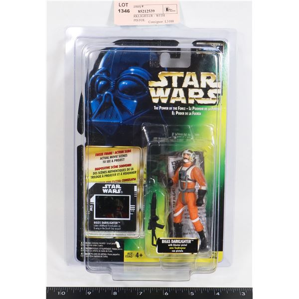 STAR WARS BIGGS DARKLIGHTER - WITH BLASTER PISTOL