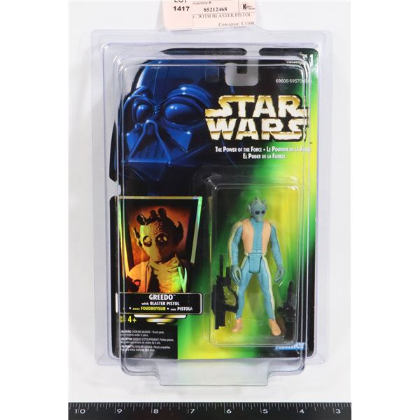 STAR WARS GREEDO - WITH BLASTER PISTOL FIGURE