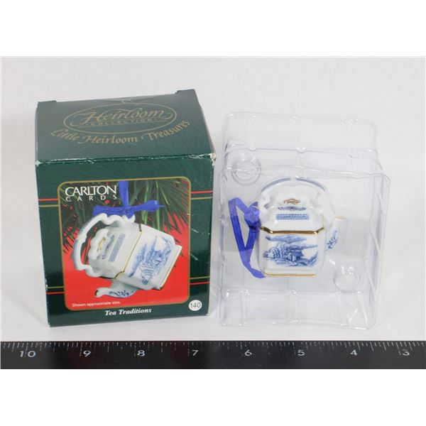 CARLTON CARDS TEA TRADITIONS #140 ORNAMENT