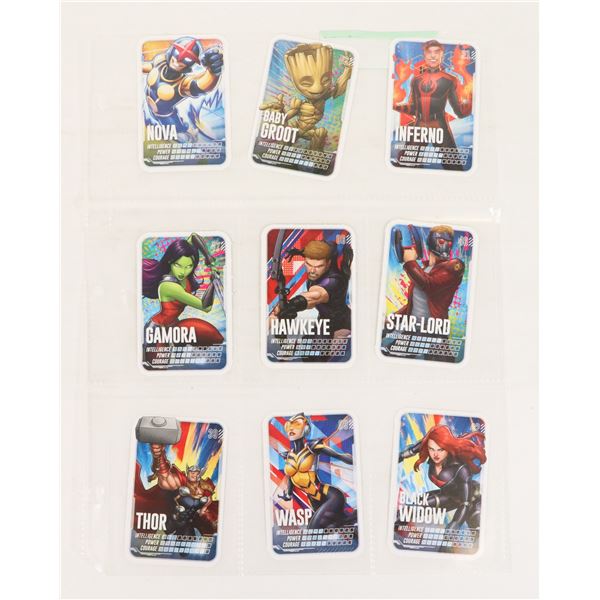 1 SHEET OF ASSORTED LOBLAW MARVEL TRADING