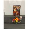 Image 1 : Pool table balls and sign for your billiards room