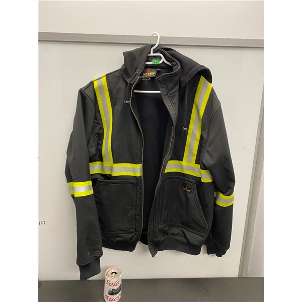 Men's safety winter jacket size large