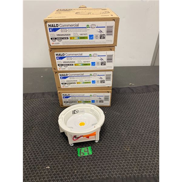 4 Halo brand commercial 4" LED module lighting