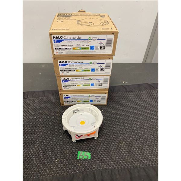4 Halo brand commercial 4" LED module lighting