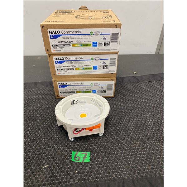 4 Halo brand commercial 4" LED module lighting