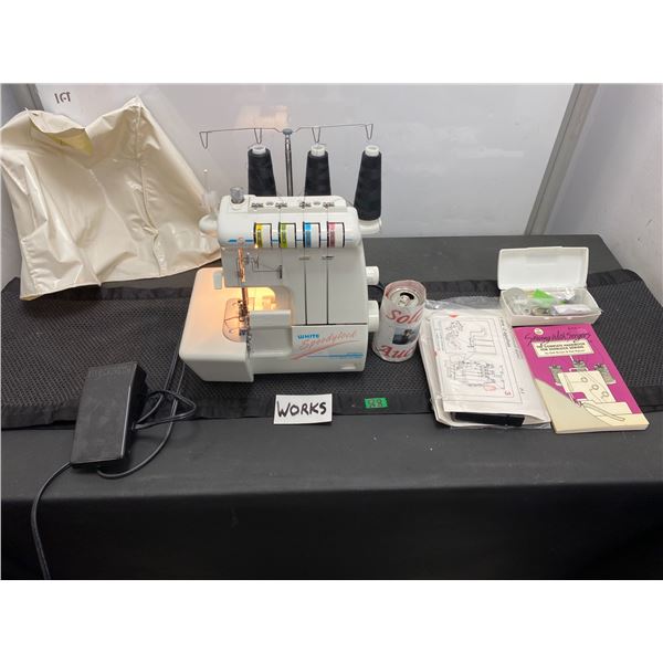 White brand Serging machine, finish all those sewing projects professionally
