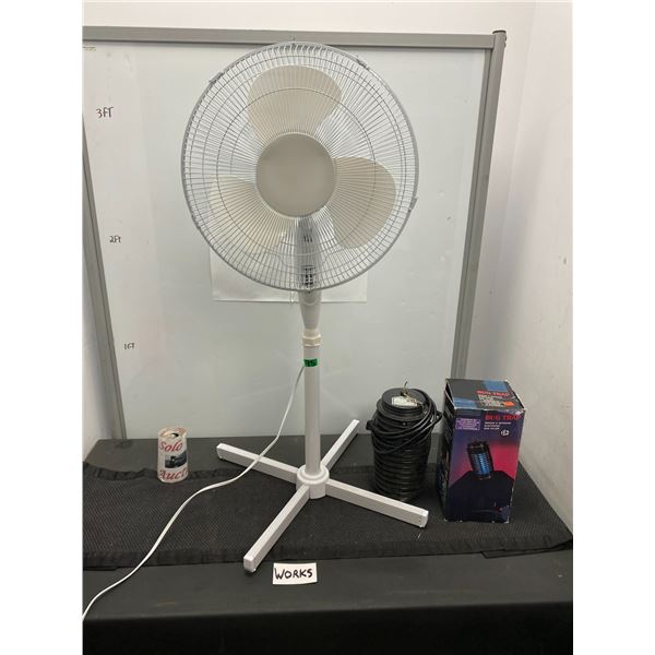 Floor fan and bug trap