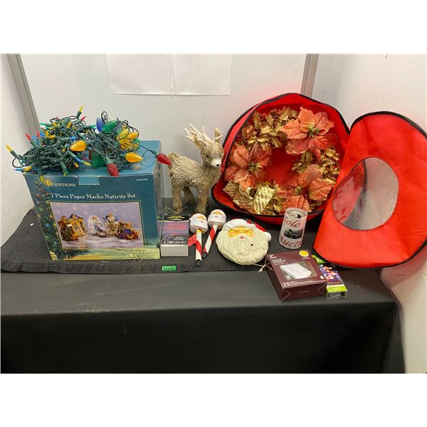 Large lot of Christmas decorations