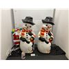 Image 1 : 2 - vintage lightup snowmen
