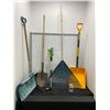 Image 1 : Lot of gardening tools including rake and shovels