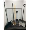 Image 1 : Lot of gardening tools including multiple shovels