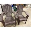 Image 1 : Set of 2 Adirondack chairs
