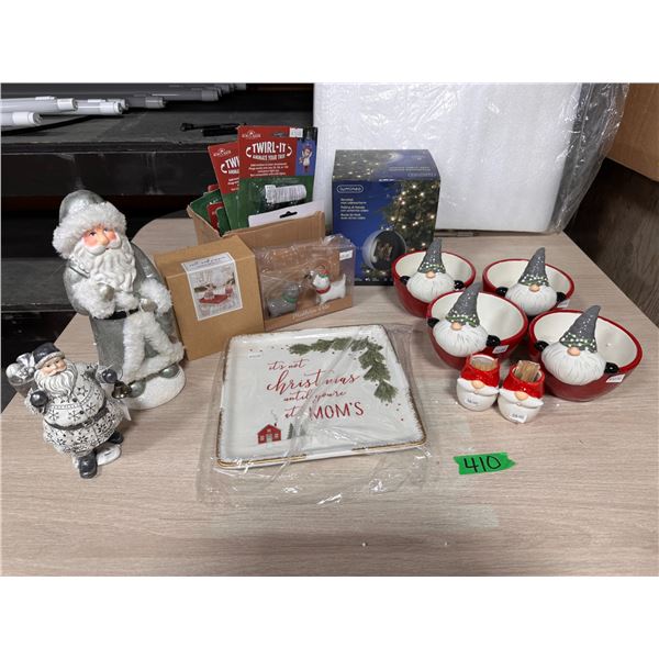 Lot of new Christmas dishes/ ornaments