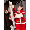 Image 1 : Large Santa and Mrs. Claus animated ornaments 3-4 ft tall