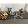Image 1 : Lot of dragon/wizard decorative ornaments