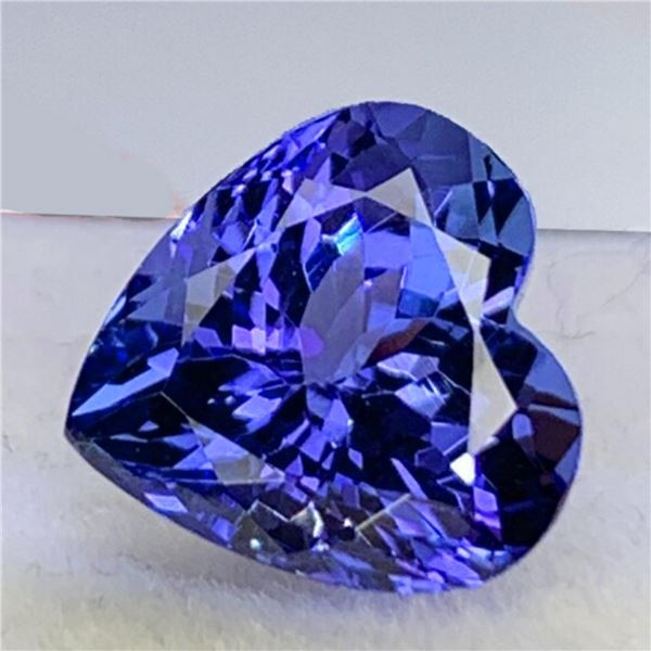 Natural Purple Blue Tanzanite Heart [IF-VVS]