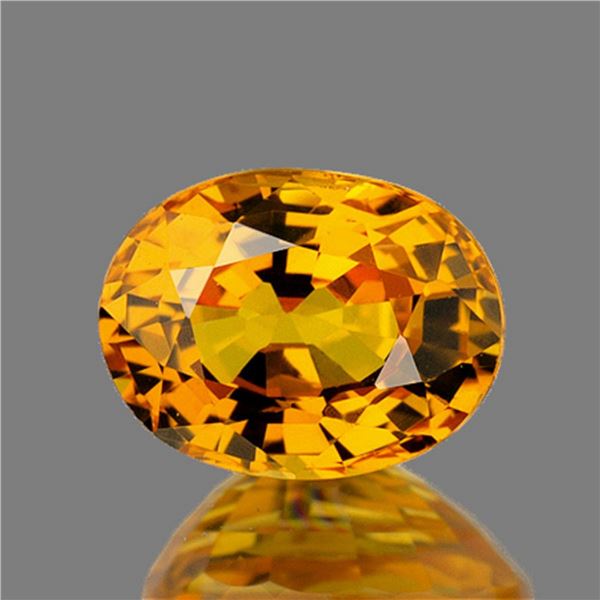 Natural Golden Yellow Sapphire 1.37 Cts [Flawless-VVS]