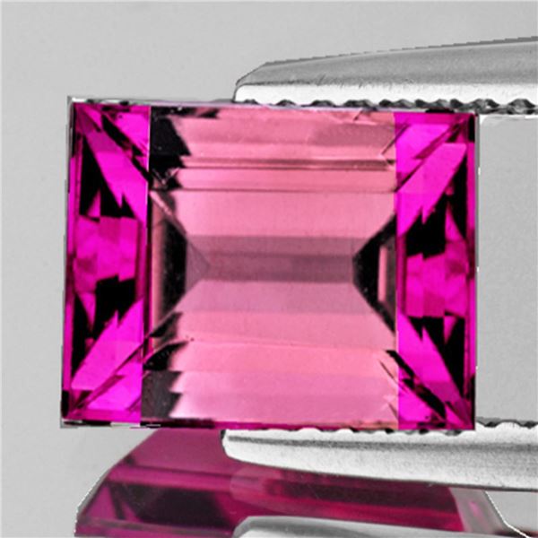 Natural Bi Color Pink Tourmaline { Flawless-VVS }