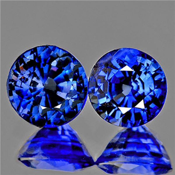 Natural Rare Blue Benitoite Pair {VVS}