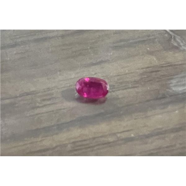 Natural Kashmir Ruby 0.445 Carats - no Treatment