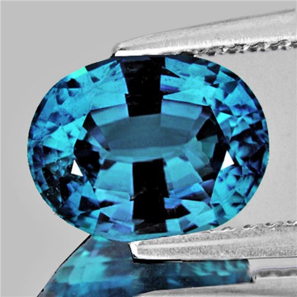 Natural Cambodian Electric Blue Zircon {Flawless-VVS1}