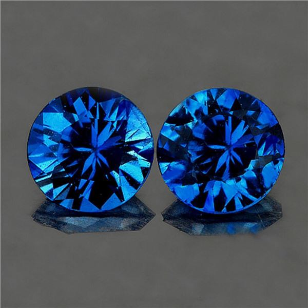 Natural Intense Blue Sapphire Pair  [Flawless-VVS]