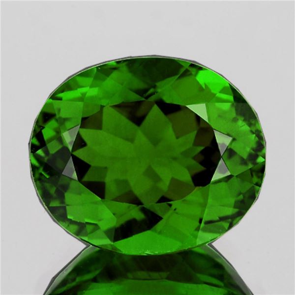 Natural Oval Chrome Green Apatite