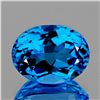 Image 1 : Natural Oval Swiss Blue Topaz [Flawless-VVS]