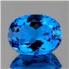 Image 1 : Natural Oval Swiss Blue Topaz [Flawless-VVS]