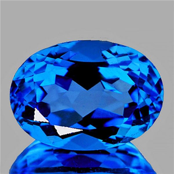 Natural Oval Swiss Blue Topaz [Flawless-VVS]