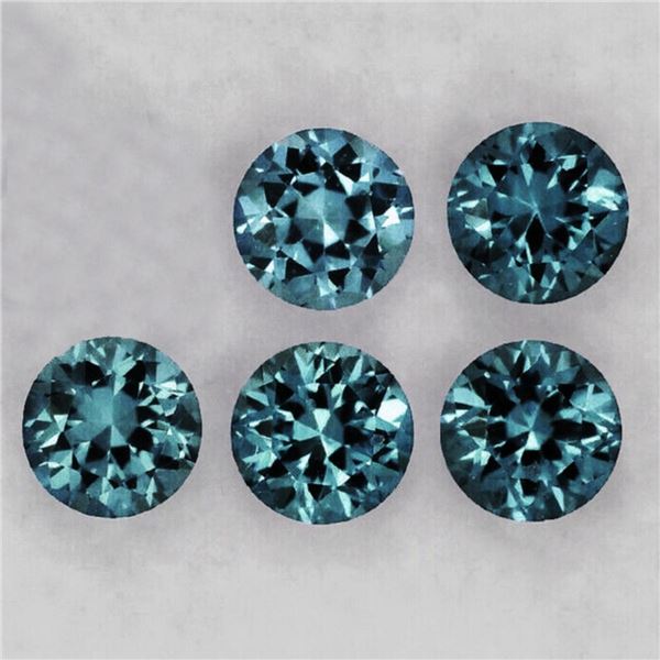 Natural Titanium Blue Burma Spinel 5 Pcs [Flawless-VVS]