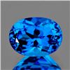 Image 1 : Natural Oval Swiss Blue Topaz [Flawless-VVS]