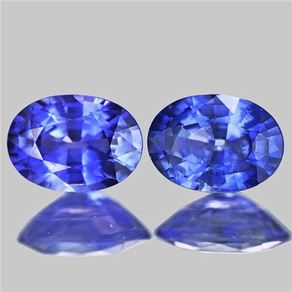 Natural Blue Sapphire Pair {Flawless-VVS}