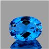 Image 1 : Natural Oval Swiss Blue Topaz [Flawless-VVS]