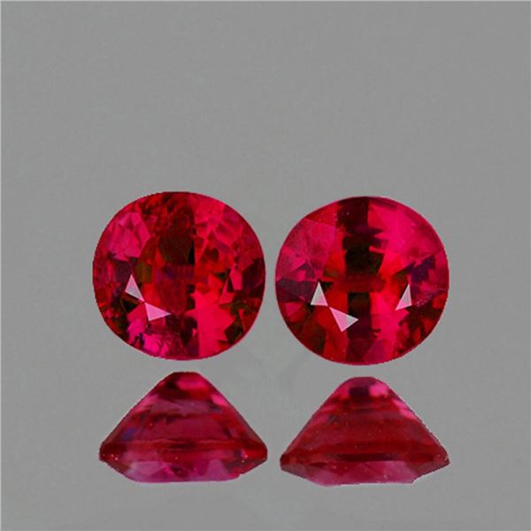 Natural Red Mozambique Ruby Pair  [VS]