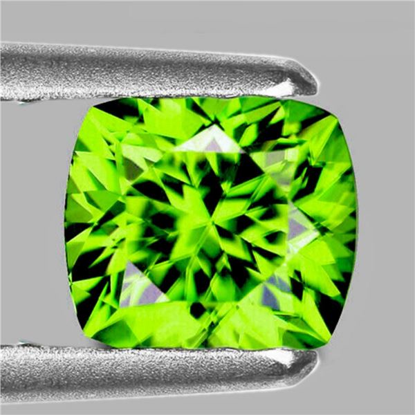 Natural Cushion Green Peridot 3.58 Cts [VVS]