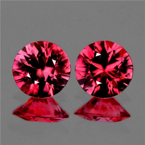 Natural Pink RedBurma Spinel Pair  [Flawless-VVS]
