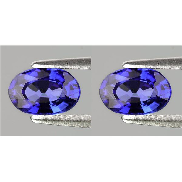 Natural Violet Blue Sapphire Pair {Flawless-VVS}