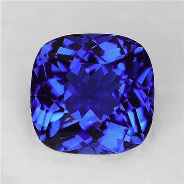 Natural Cushion Purple Blue Tanzanite [Flawless-VVS]