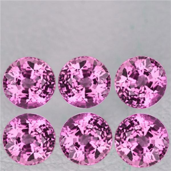 Natural Purple Pink Burma Spinel 6 Pcs[Flawless-VVS]